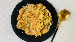 Chicken cauliflower fried rice || Keto fried rice || Keto lunch idea