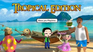 Did Playtime just sneeze?|Baldi Tropical Day