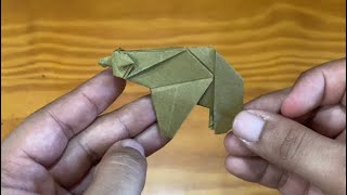 Origami Bear (urso) // Nível médio