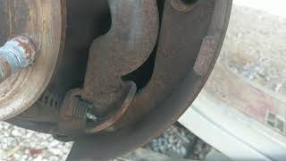 09 Silverado rear brakes without disconnecting e-brake