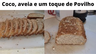 Pao de coco, aveia e povilho, muito delicioso