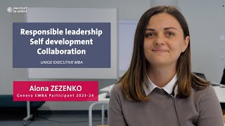 Testimonial Alona Zezenko - Geneva EMBA Participant 2023-24