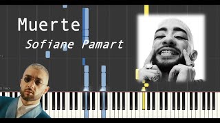 Muerte - Sofiane Pamart (Synthesia tutorial | Official piano sheet + MIDI )