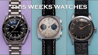 This Weeks Watches - 1967 Breitling Top Time, 1952 Omega Bumper, Helson & More... [Episode 48]