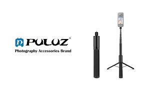 PULUZ 1.22m Retractable Invisible Selfie Stick with Tripod For Insta360 X4 / X3