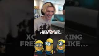 XQC Speaking French Like the Minions 🐥🤣 #xqc #twitchstreamer #shorts