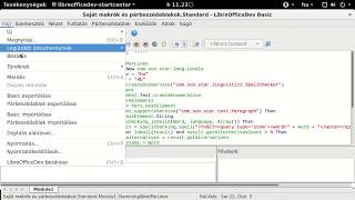 Magyar szótövező makró importálása és futtatása LibreOffice-ban