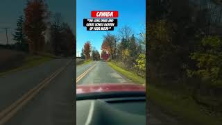 Long Drive in Canadian Fall #canada