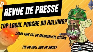 😲TOP LOCAL AVANT LE HALVING POUR BITCOIN?  (URGENT)