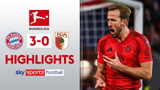 Harry Kane bags hat-trick with TWO penalties 🤩 | Bayern Munich 3-0 Augsburg | Bundesliga Highlights