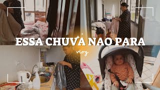 MUITA CHUVA| ARRUMANDO O QUARTO|E DANDO UM JEITO NA ROUPA...🧺🧹