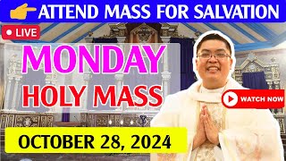 MONDAY FILIPINO LIVE MASS TODAY ONLINE II OCTOBER 28, 2024 II FR. JOWEL JOMARSUS GATUS