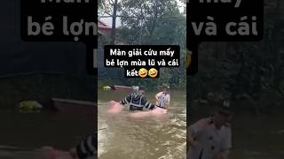 Giải cứu mấy bé Lợn trong mùa bão lũ tại Thái Nguyên và cái kết 🤣🤣🤣#funny #funnyvideo #shortvideo