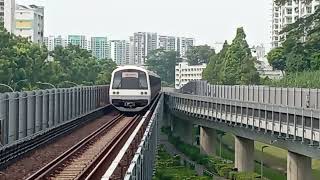 🟥C751B Set 337/338 departing Bukit Gombak MRT Station (Marina South Pier Bound)