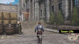 ATTACK ON TITAN 2 -Town Life Gameplay Trailer (2018)