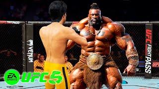 🐲 UFC5 Bruce Lee vs Aborigine UFC 5 - Real Match 🐲