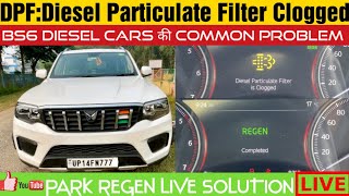 🚨PARK REGEN | Scorpio-N | Diesel Particulate Filter Clogged | Live