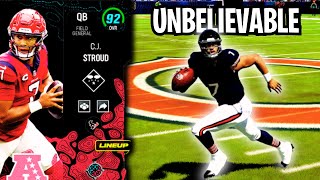 CJ STROUD IS UNBELIEVABLE IN MADDEN 24 | MADDEN 24 ULTIMATE TEAM GAMEPLAY