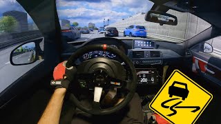 Highway Traffic Cut up - Assetto Corsa w/ Triple Screen POV