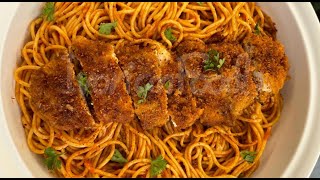 Recette Ivoirienne | Spaghetti Au Poulet Croustillant