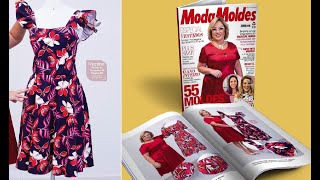 Diy - Vestido meio godê com alças MODA MOLDES- aula 383