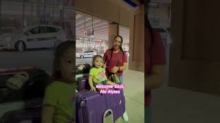 Jazzy at the airport picking up Ate Alyssa from the Philippines #viral #yyc #calgary #canada