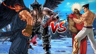 Evil ryu and Devil jin vs Evil ken and kazuya mishima Mugen Epic Battles