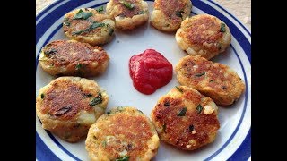 How to make Potato Tikka for 15+ Toddlers/Babies || పొటాటో టిక్కా 15+ పిల్లల కోసం