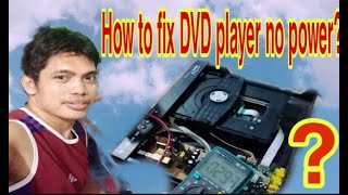 How to fix dvd player no power?