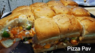 Pizza Pav Recipe | Cheesy Pav Pizza | Stuffed Pizza Pav | Pizza Recipe