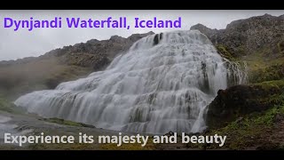 Short hike up the magnificent Dynjandi Waterfall (largest in Westfjords) Ísafjörður ,Iceland