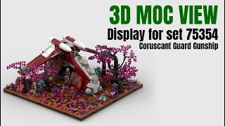 Display for set 75354 - Coruscant Guard Gunship - Lego MOC