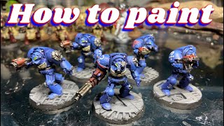 How to paint custom space marine! #modelkit #warhammer #warhammer40k #spacemarine ￼