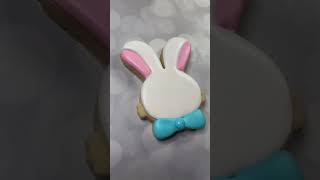 Bunny Rabbit Sugar Cookie #oddlysatisfying #cookieart #cookiedecorating