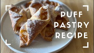 PUFF PASTRY RECIPE with apple and cinnamon