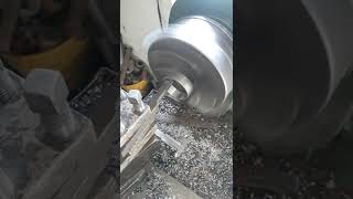 lathe machine making bearing seat 👈🔥☄️#lathemachine #youtubeshorts #shorts #trending