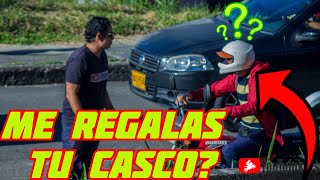 🤩😜🤯 REGALAMOS un CASCO a un motociclista DESCONOCIDO|😮😎👀 FINAL DESTRUCTIVO |🧨🧨🧨