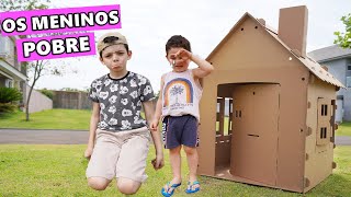 OS MENINOS POBRE QUE MORAVAM NA CASINHA DE PAPELÃO - Parte 1