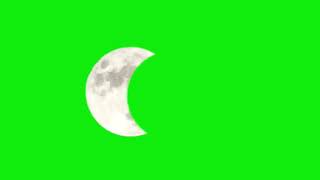 Eid Moon On Green Screen