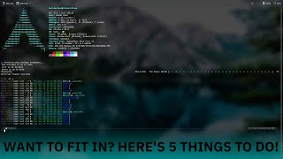 Want to fit in with the Linux Poweruser crowd? 5 Things to do! (Zsh4Humans, Pacman EE, Neofetch!)