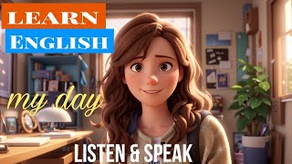 my day |improve your English | English listening skills - speaking skills | daily life