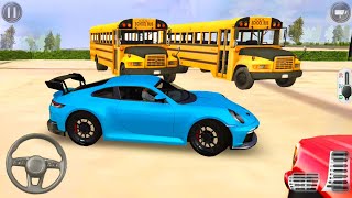 Blue Porsche 911S - Car Driving School Simulator #37 - Android Gameplay