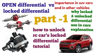 RC CAR DIFFERENTIAL UNLOCKING II SCX10 BUILD II PART -1 II