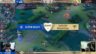 🔴 TRỰC TIẾP: SAIGON PHANTOM vs SUPER HEAVY | VÒNG BẢNG ( GĐ1 ) ĐTDV MÙA ĐÔNG 2024 | SGP vs SH