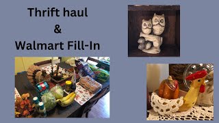 September Thrift Haul & Small Walmart Haul