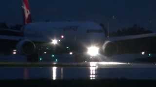 Qantas Boeing 767-300ER Soaked Runway Departure