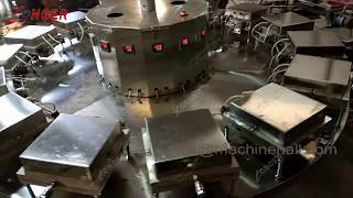 Semi-automatic crisp machine full operation process|sugar cone machine