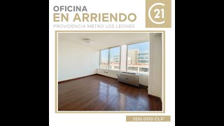 OFICINA EN ARRIENDO PROVIDENCIA METRO LOS LEONES