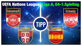 TIPP: Dänemark–Schweiz | UEFA Nations League 2024 | Serbien–Spanien