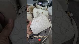 Ivory bags ♥️ #coach #michaelkors #nanettelepore